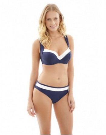 Panache Swim Anya Cruise Bas De Bikini Petites - Grandes Tailles 34-46 - Bleu/Blanc - SW1096