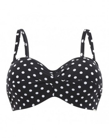 Panache Swim Anya Spot Haut de Bikini Bandeau / Multipositions Grandes Tailles De Bonnet D - I - Noir&Blanc - SW1013