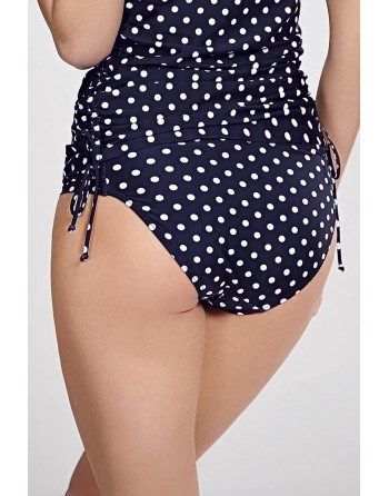Panache Swim Anya Spot Bas De Bikini Petites - Grandes Tailles 34-46 - Bleu/Ivoire - SW1019