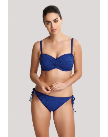 Panache Swim Anya Crochet Bas De Bikini à Nouer Taille Basse Petites - Grandes Tailles 34-46 - French Blue - SW1256