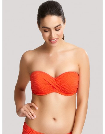 Panache Swim Echo Twist Bandeau Bikini Beha Grote Cupmaten D - K / T. 65-85 - Orange - SW1323