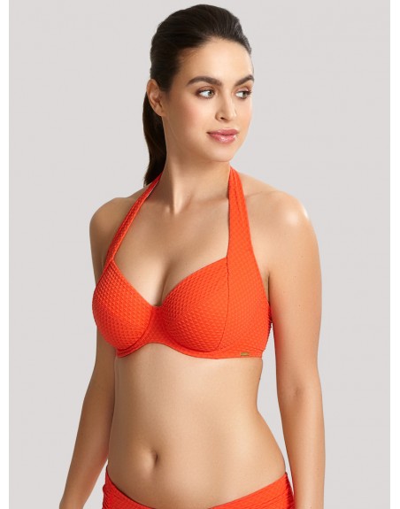 Beyond Maak een bed Atlas Panache Swim Echo Halter Bikini Beha Grote Cupmaten - Orange - SW1325