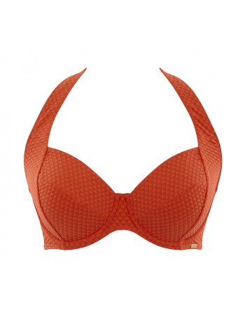 Panache Swim Echo Haut de Bikini Tour De Cou Grandes Tailles De Bonnet - Orange - SW1325