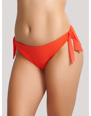 panache swim echo bas de bikini à nouer 34-46 orange