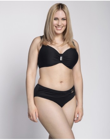 Ulla Dessous Saint-Tropez Bikini Slip Kleine - Grote Maten EU34 tot 54 - Zwart - 9133