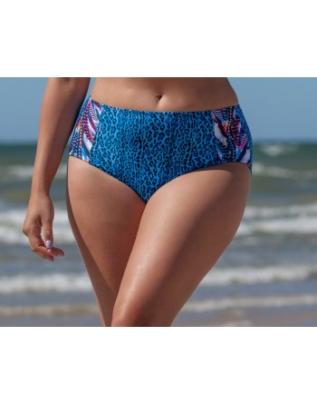 plaisir badmode remix bikini slip hoge taille 44-50 blue