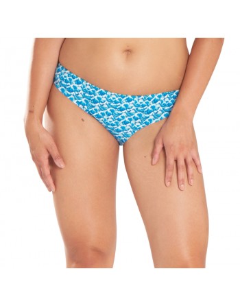 Curvy Kate Swim Riptide Bas De Bikini Taille Basse - Blue Print - CS4805
