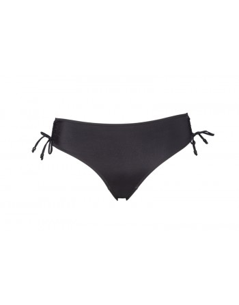 Plaisir Badmode Solid Color Tai Bikini Slip Kleine - Grote Maten 40-54 - Zwart - T0020