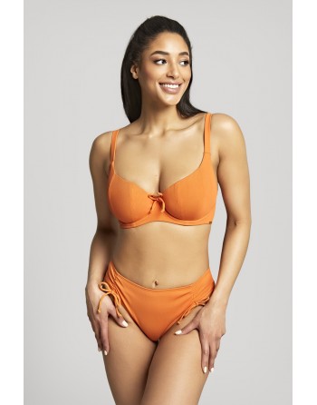 Panache Swim Golden Hour Hoog Uitgesneden Rio Lintjes Bikini Slip Kleine - Grote Maten - 34-46 Orange Zest - SW1629