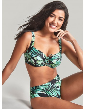 Panache Swim Bali Bas De Bikini Midi Petites - Grandes Tailles 34-46 - Palm Print - SW1646