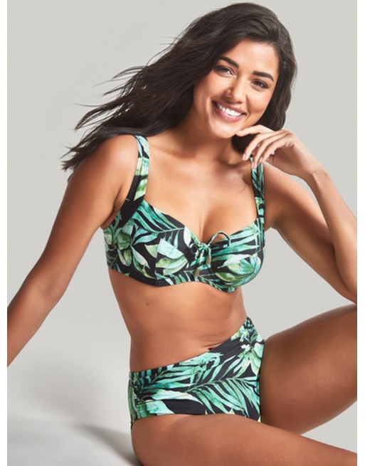 Panache Swim Bali Bas De Bikini Midi Petites - Grandes Tailles 34-46 - Palm Print - SW1646