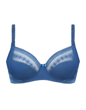Dacapo Samba Soutien-Gorge À Armature Petites - Grandes Tailles EU75-105 Bonnet B À H - Bleu Cobalt - 351018